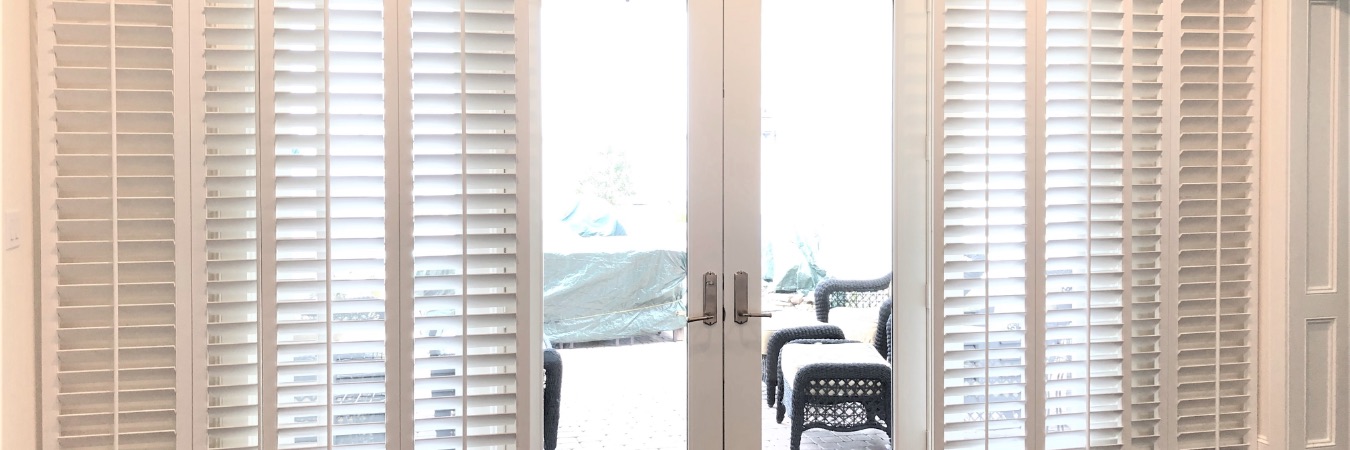 Sliding door shutters in Southern California
