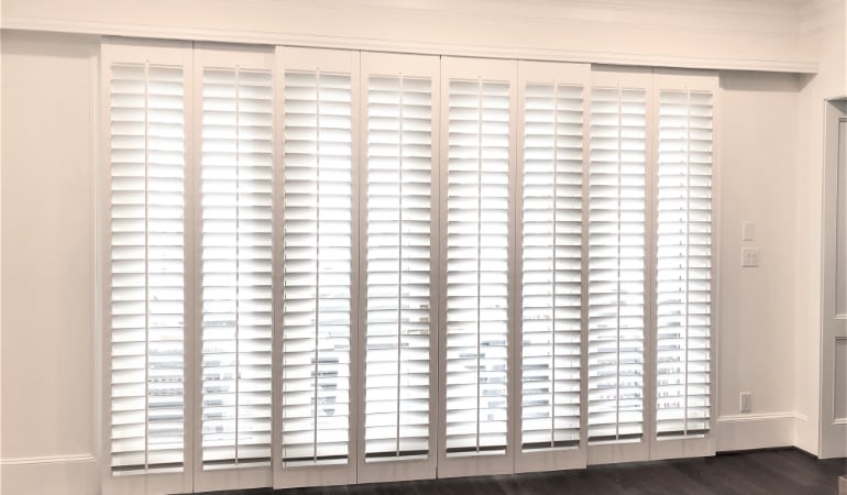 Faux Wood Shutters The Best Patio Door Window Treatment In Southern California Sunburst Shutters Faux Wood Shutters The Best Patio Door Window Treatment In Southern California Sunburst Shutters