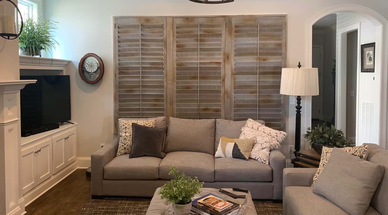 Reclaimed wood shutters in Southern California