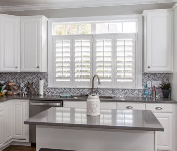 Stylish Design Shutters in Southern California kitchen