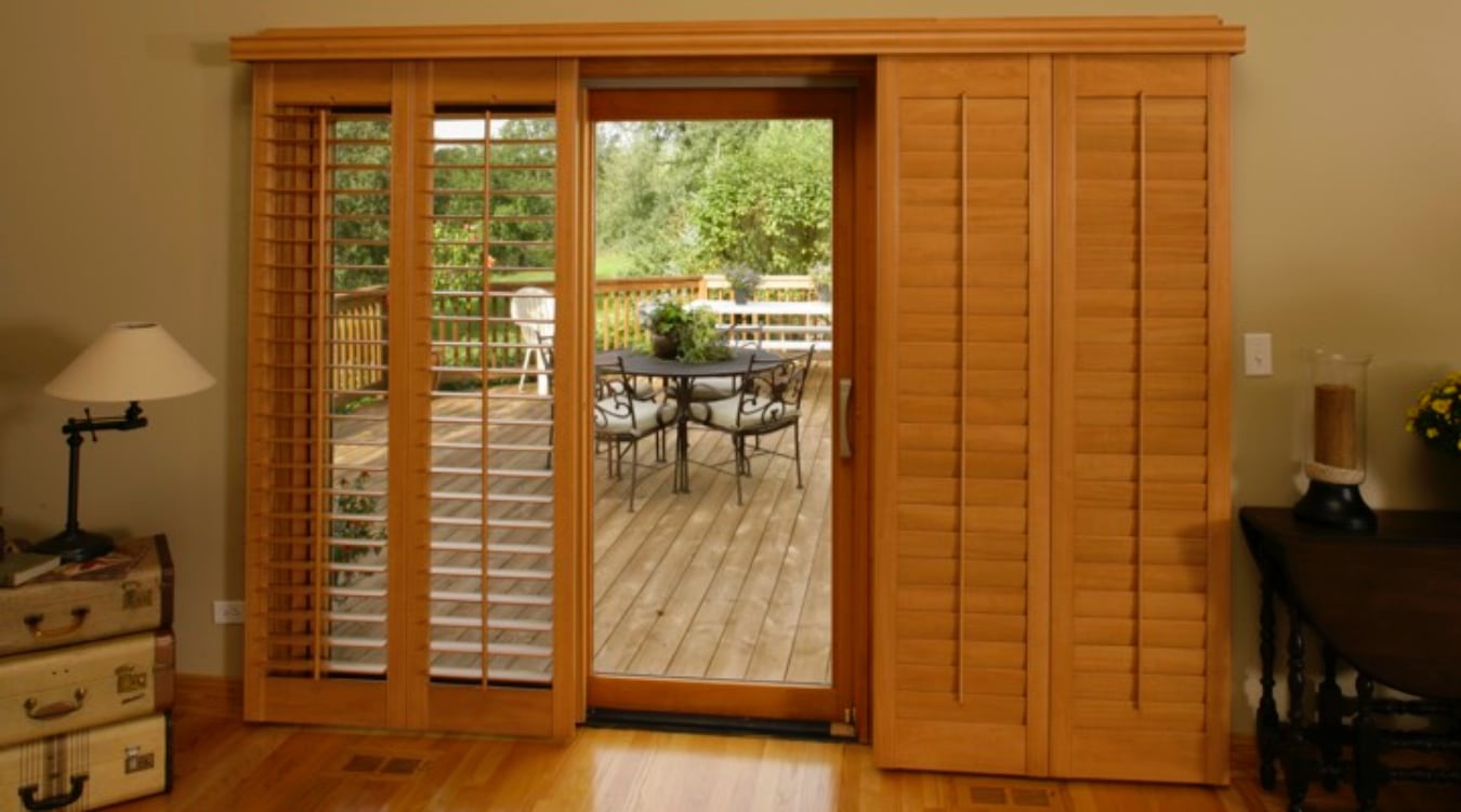 Sliding Glass Door Shutters In Southern California Sunburst