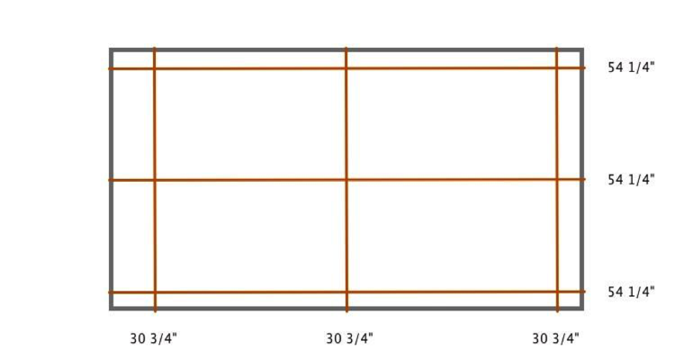 Southern California plantation shutter measurement diagram