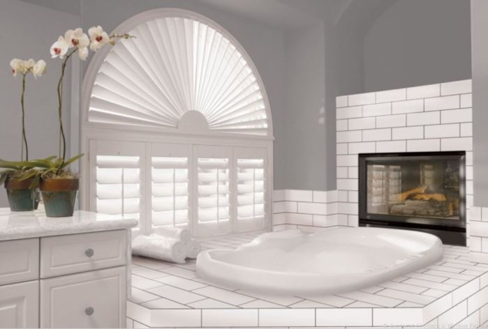 Southern California arched window